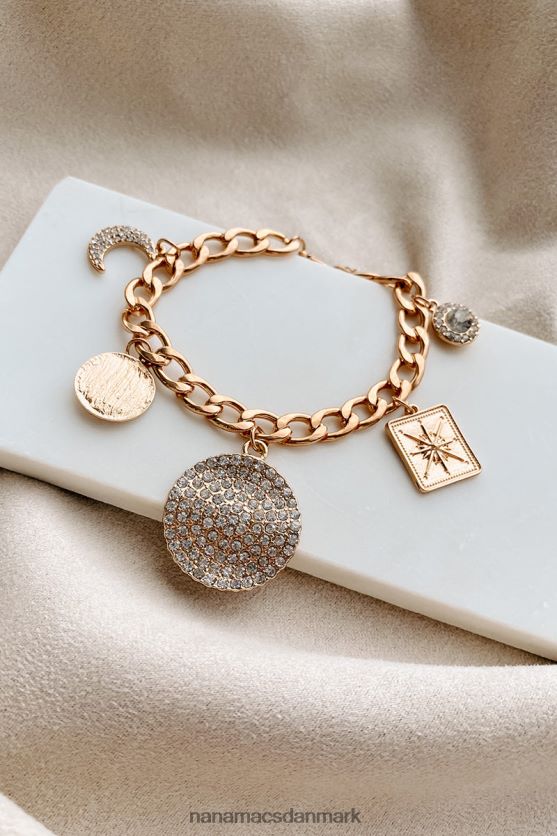 stærkeste led charme armbånd NanaMacs XJPBDL4366 guld