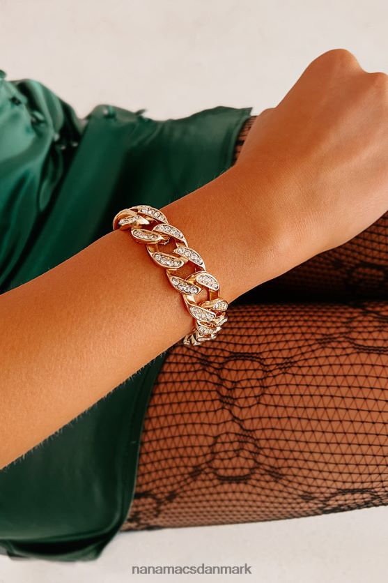 svært at læse rhinestone kæde armbånd NanaMacs XJPBDL4362 guld os