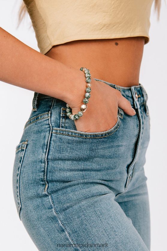 tage et sæde perlearmbånd NanaMacs XJPBDL4405 grøn