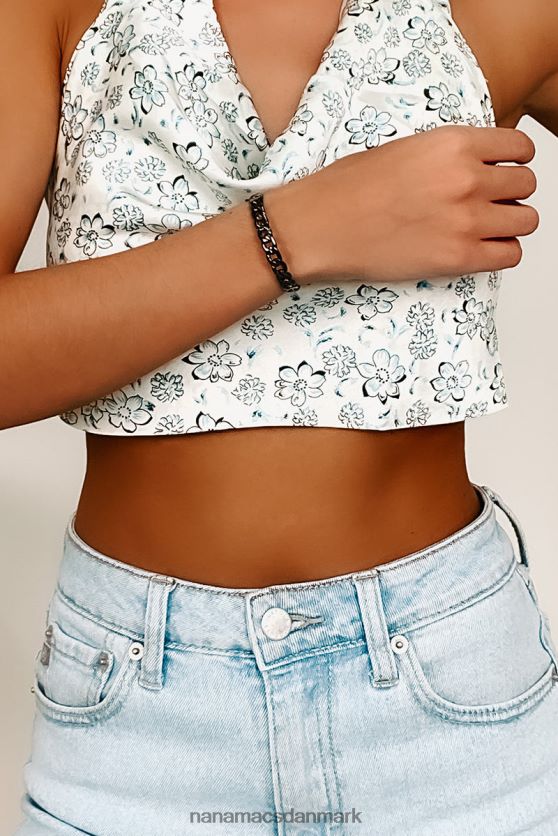 ud over sammenligne manchet armbånd NanaMacs XJPBDL4400 gunmetal sølv