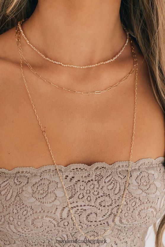 alle de rigtige ting lagdelt halskæde NanaMacs XJPBDL4221 guld