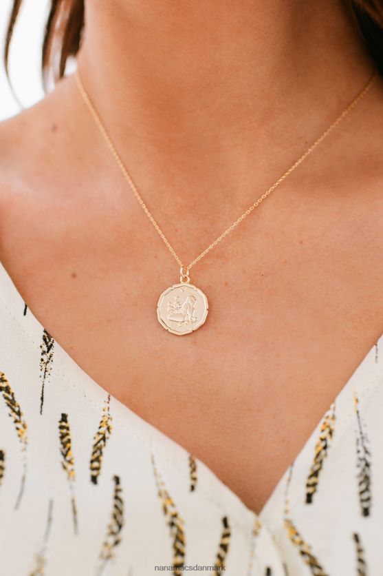 aquarius token vedhæng halskæde NanaMacs XJPBDL4228 guld