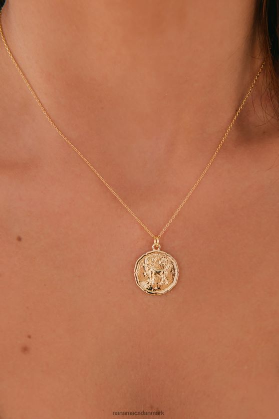 aries token vedhæng halskæde NanaMacs XJPBDL4224 guld