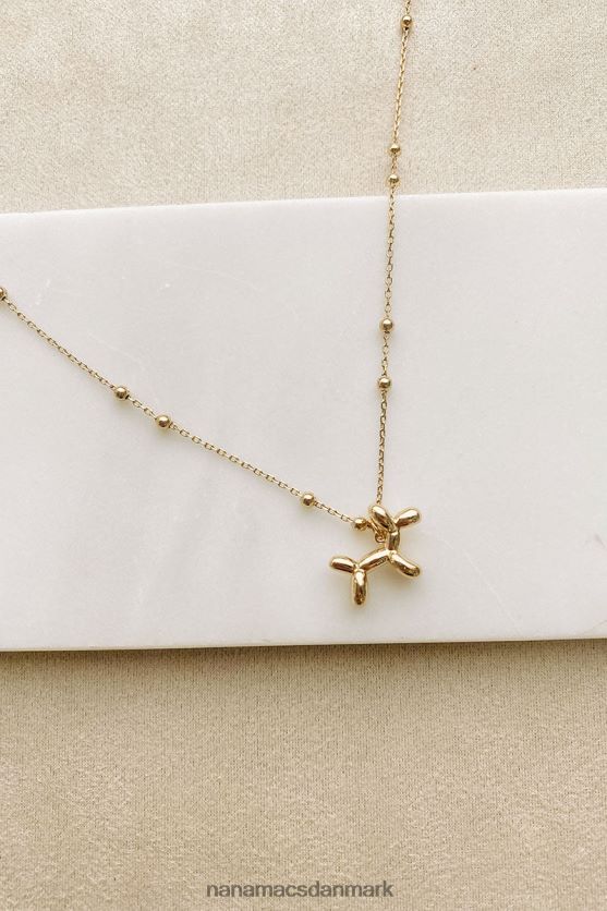 balloner rundt ballon dyr charme halskæde NanaMacs XJPBDL4106 guld