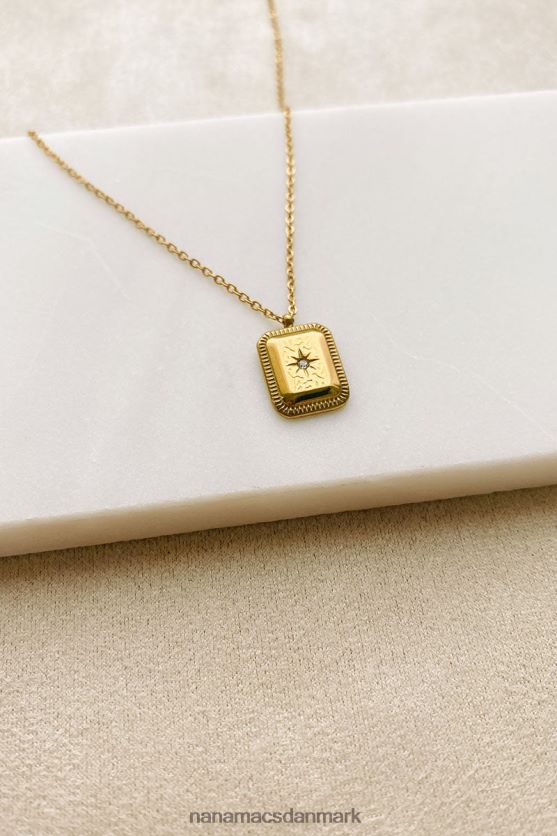 finde retning vedhæng halskæde NanaMacs XJPBDL4117 guld