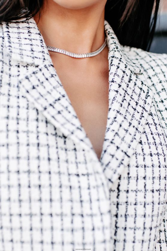 flot choker halskæde NanaMacs XJPBDL4147 sølv