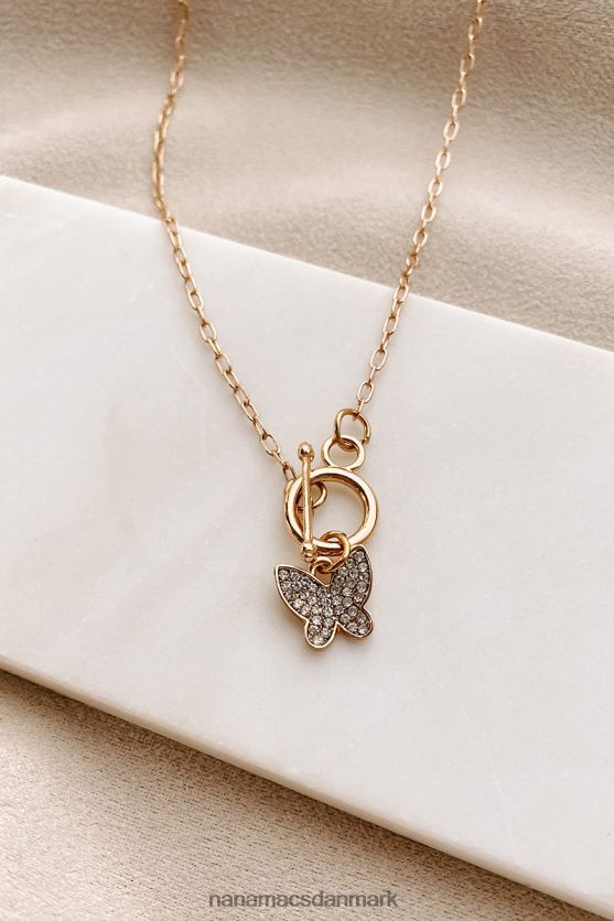 fungerende flippende vedhængshalskæde NanaMacs XJPBDL4070 guld