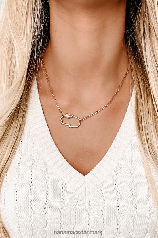 giv mig en håndchoker-halskæde NanaMacs XJPBDL4201 guld