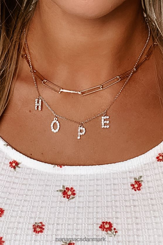 håber på weekendens lagdelte halskæde NanaMacs XJPBDL4206 guld