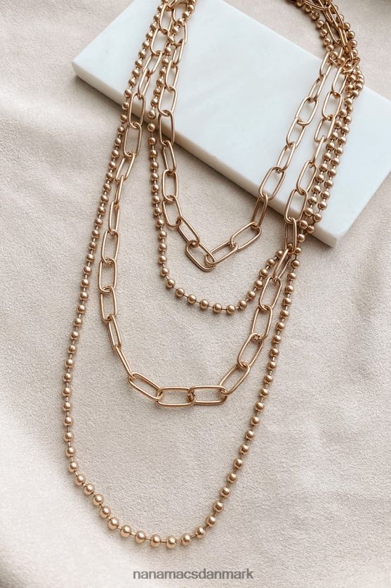 hold mig frækt lagdelt halskæde NanaMacs XJPBDL4222 guld