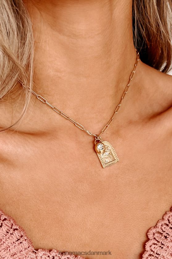 holder øje med din choker-halskæde NanaMacs XJPBDL4123 guld
