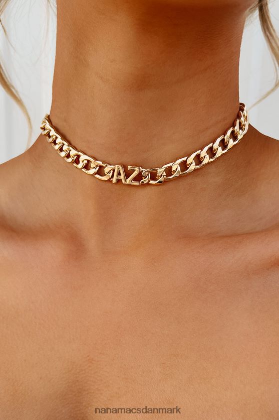hvor jeg kalder hjemstaten forkortelse chain halskæde NanaMacs XJPBDL4086 guld