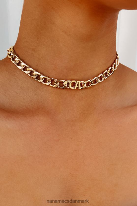 hvor jeg kalder hjemstaten forkortelse chain halskæde NanaMacs XJPBDL4086 guld