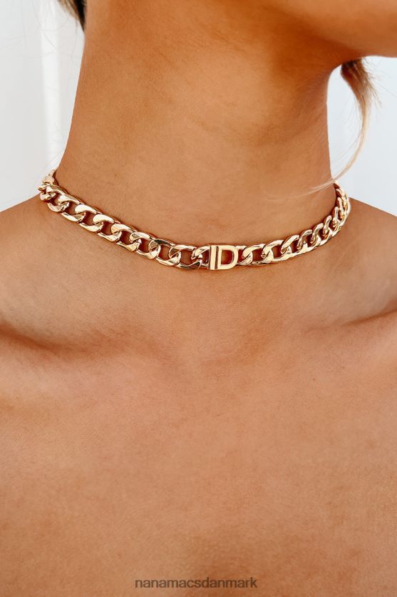 hvor jeg kalder hjemstaten forkortelse chain halskæde NanaMacs XJPBDL4086 guld