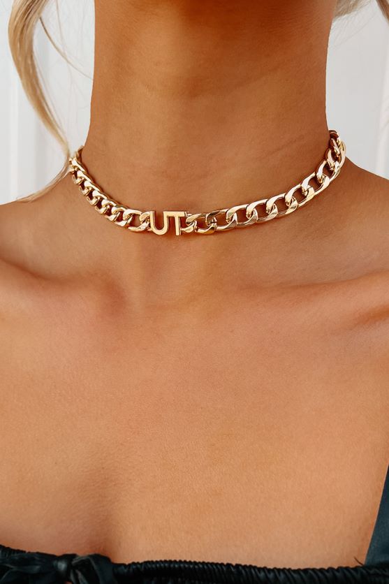 hvor jeg kalder hjemstaten forkortelse chain halskæde NanaMacs XJPBDL4086 guld