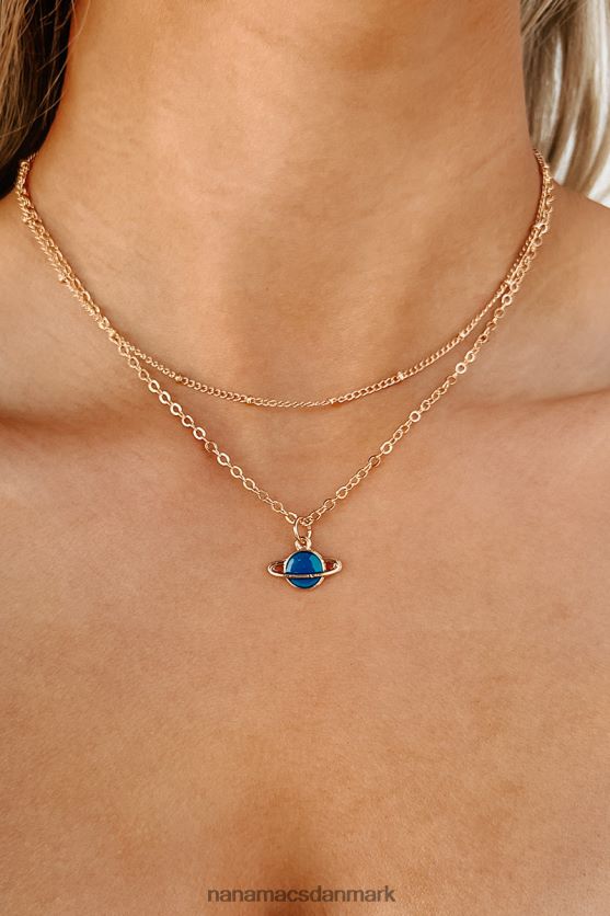 ingen komet lagdelt charme halskæde NanaMacs XJPBDL4160 guld