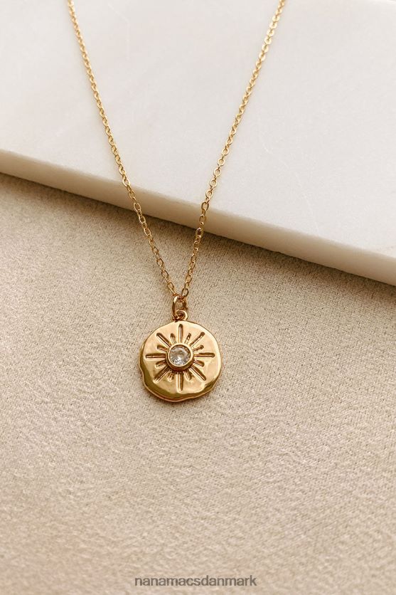 ingen skygge givet rhinestone charme halskæde NanaMacs XJPBDL4171 guld