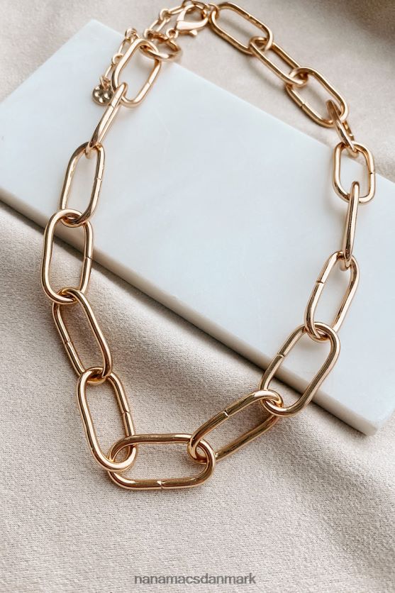 minimalistisk vibes choker halskæde NanaMacs XJPBDL4154 guld
