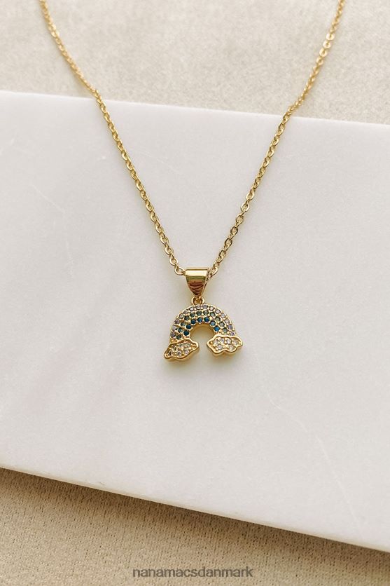 over regnbuen charme halskæde NanaMacs XJPBDL4095 guld