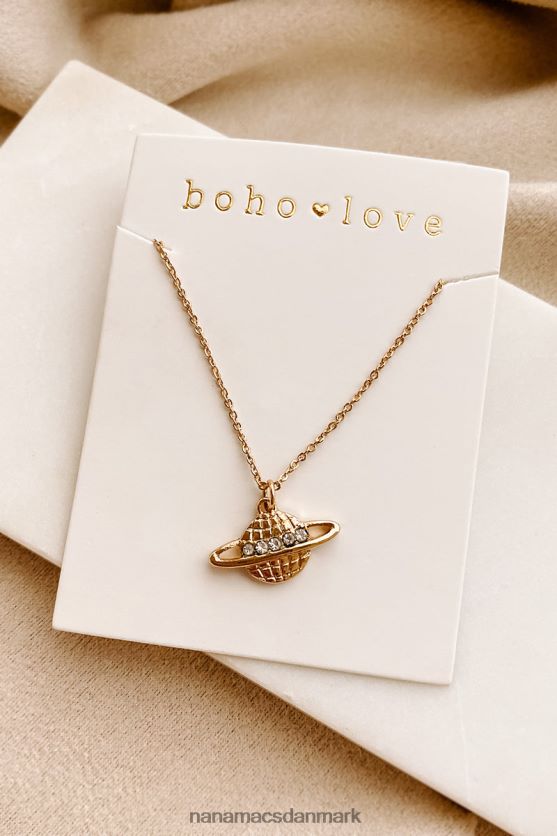 planetarisk pull charme halskæde NanaMacs XJPBDL4068 guld