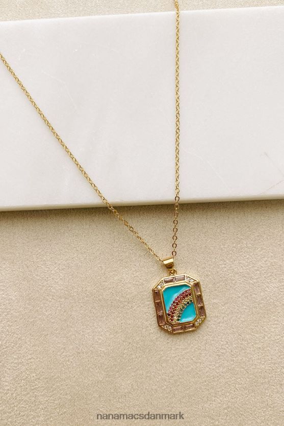 søger efter guld regnbue vedhæng halskæde NanaMacs XJPBDL4091 guld