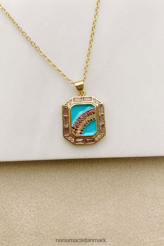 søger efter guld regnbue vedhæng halskæde NanaMacs XJPBDL4091 guld