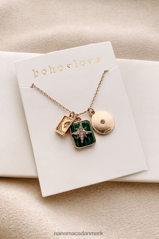 stil sekvens charme halskæde NanaMacs XJPBDL4073 guld