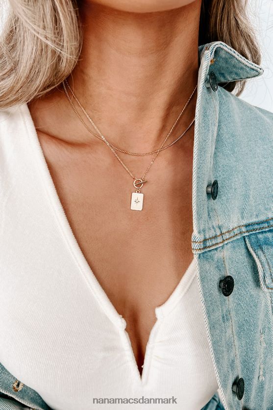 være god lækker lagdelt halskæde NanaMacs XJPBDL4194 guld