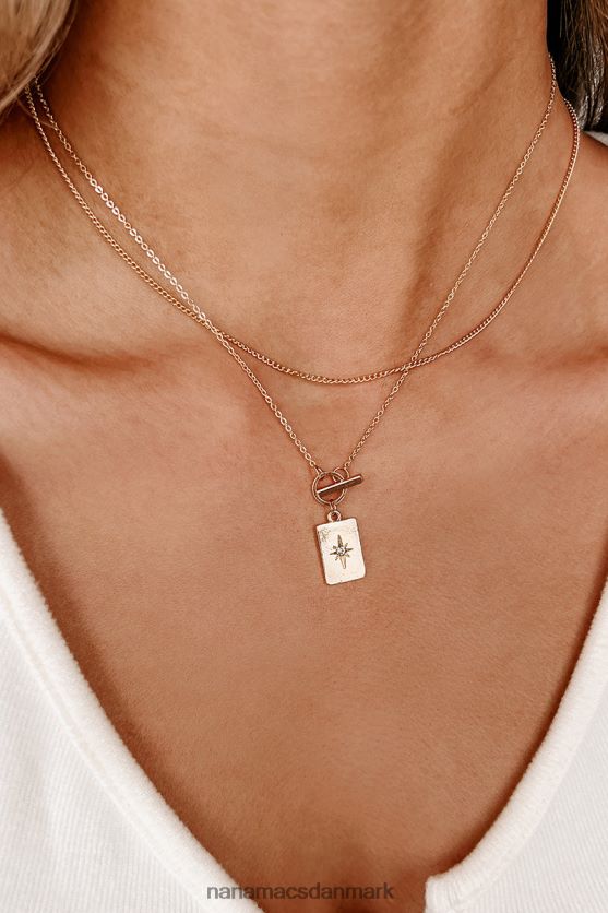 være god lækker lagdelt halskæde NanaMacs XJPBDL4194 guld