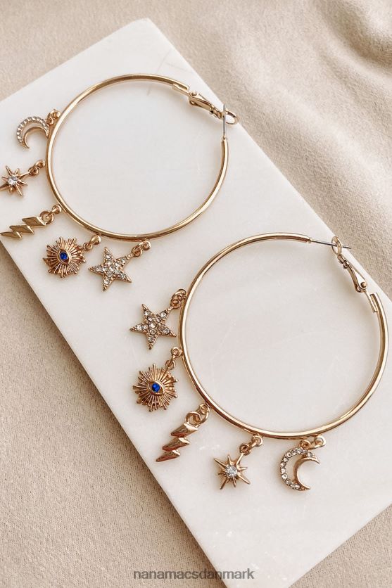 All The Vibes Hoop Charm Earrings NanaMacs XJPBDL4297 guld