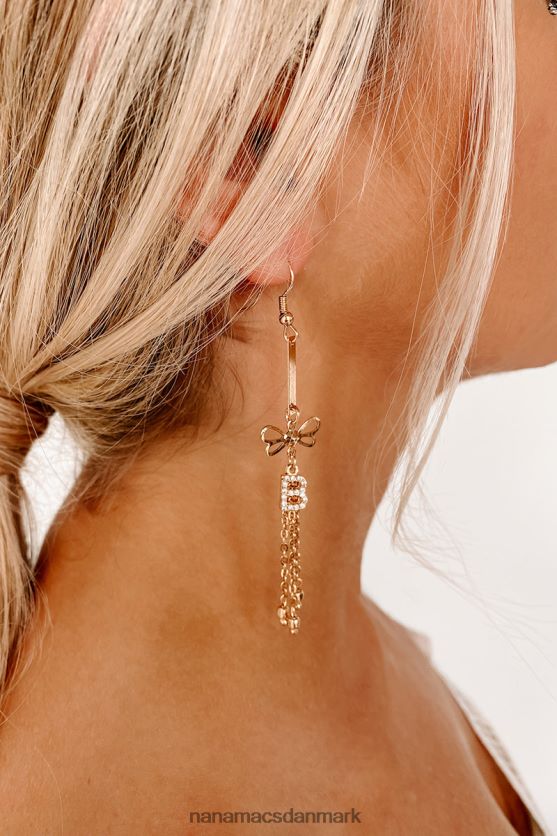 b er til smukke dangle øreringe NanaMacs XJPBDL4314 guld