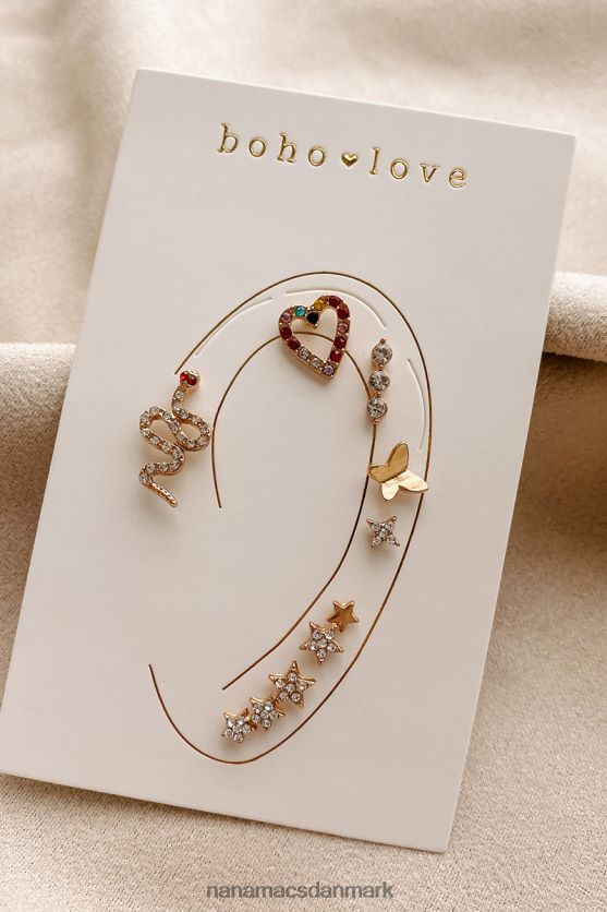 breaking wild stud øreringe sæt NanaMacs XJPBDL4332 multi