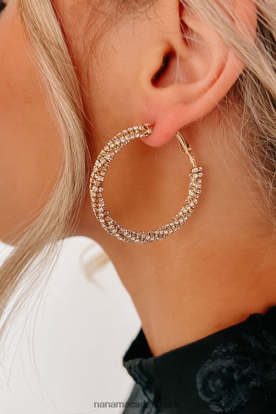 døgnet rundt glam rhinestone hoops NanaMacs XJPBDL4234 guld