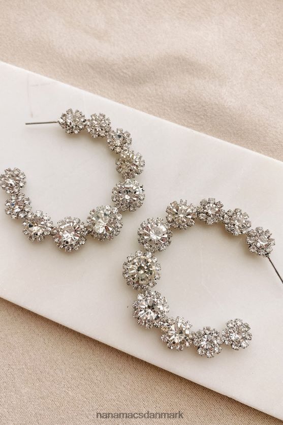 dele rigdom hoop øreringe NanaMacs XJPBDL4299 sølv