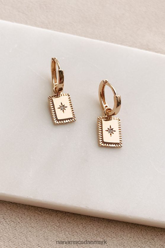 du er en stjerne rhinestone stjerne charm hoop øreringe NanaMacs XJPBDL4296 guld