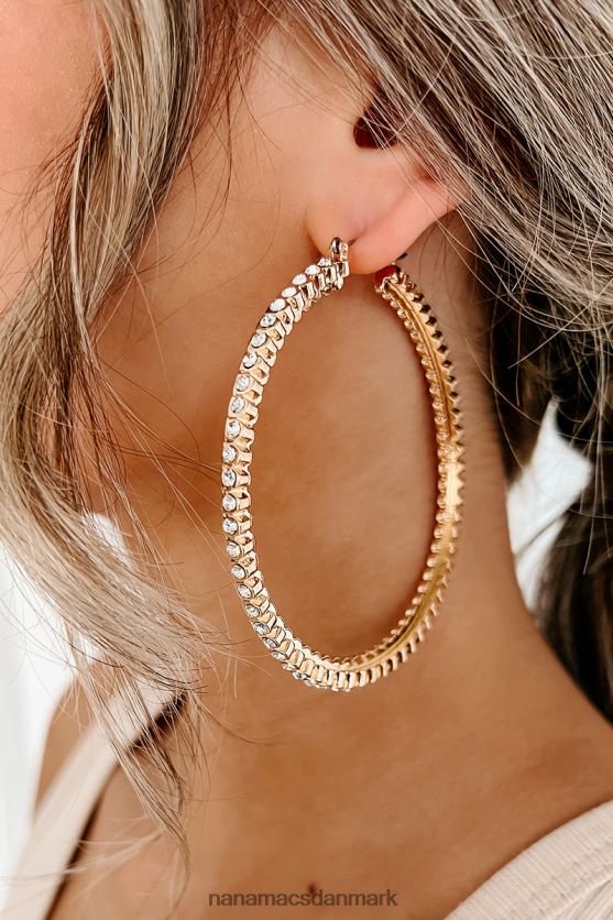middag i byen rhinestone hoop ørering NanaMacs XJPBDL4345 guld
