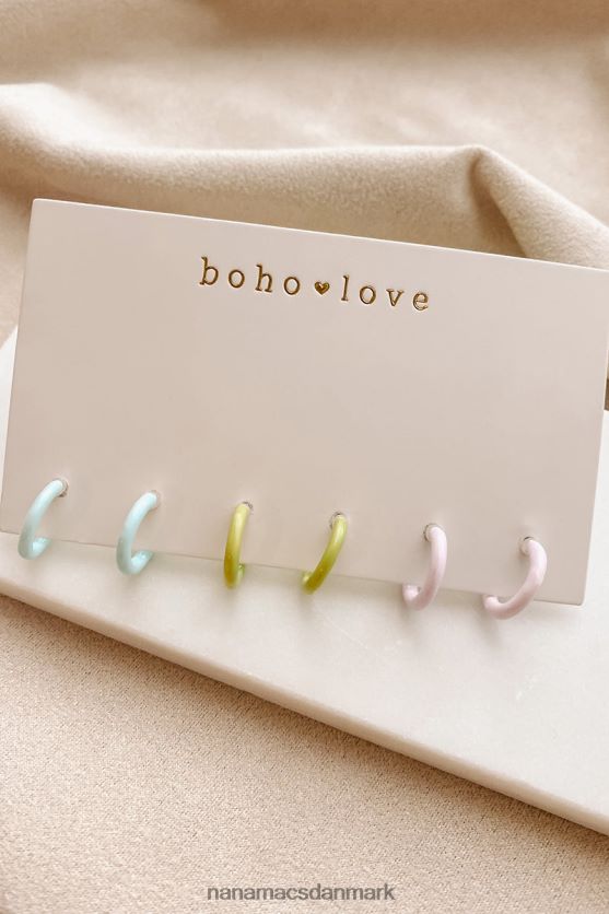 mit store break huggie hoop øreringe sæt NanaMacs XJPBDL4334 multi