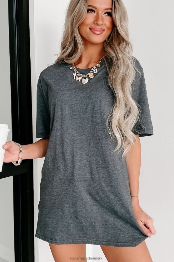 kortærmet t-shirt NanaMacs XJPBDL633 lyng mørkt kul