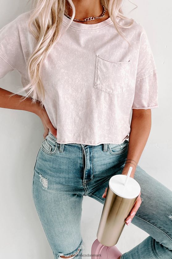 mineral vask afgrøde lomme t-shirt NanaMacs XJPBDL561 pastel violet