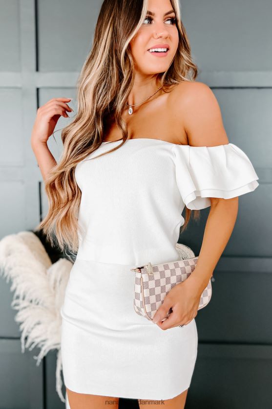 Sonya flæseærmer strik top NanaMacs XJPBDL945 hvid