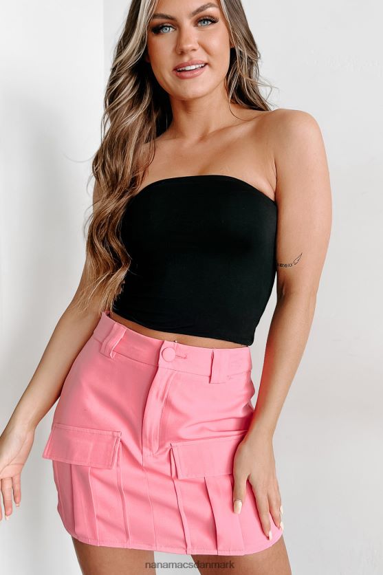 en som mig dobbeltforet crop tube top NanaMacs XJPBDL549 sort