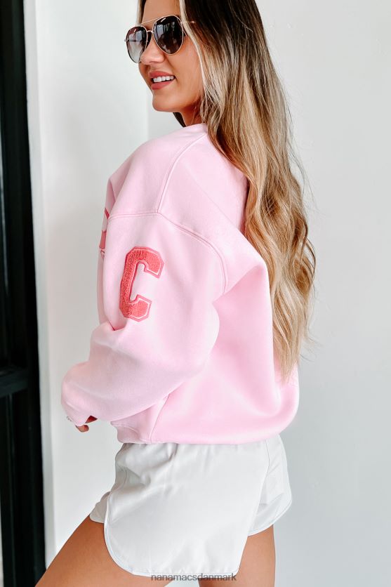 golden state feels varsity patch langærmet NanaMacs XJPBDL1775 lyserød