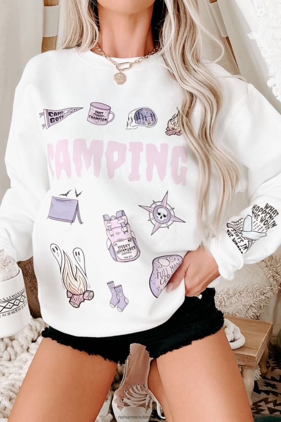 hvad der sker i skoven grafik - flere skjorte muligheder NanaMacs XJPBDL1754 hvid