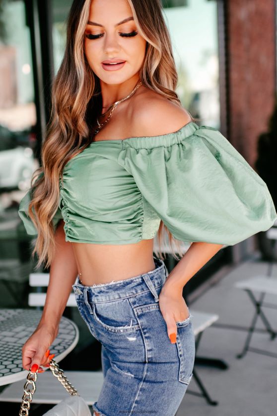 storslået sind pufærme skinnende top NanaMacs XJPBDL1248 salvie