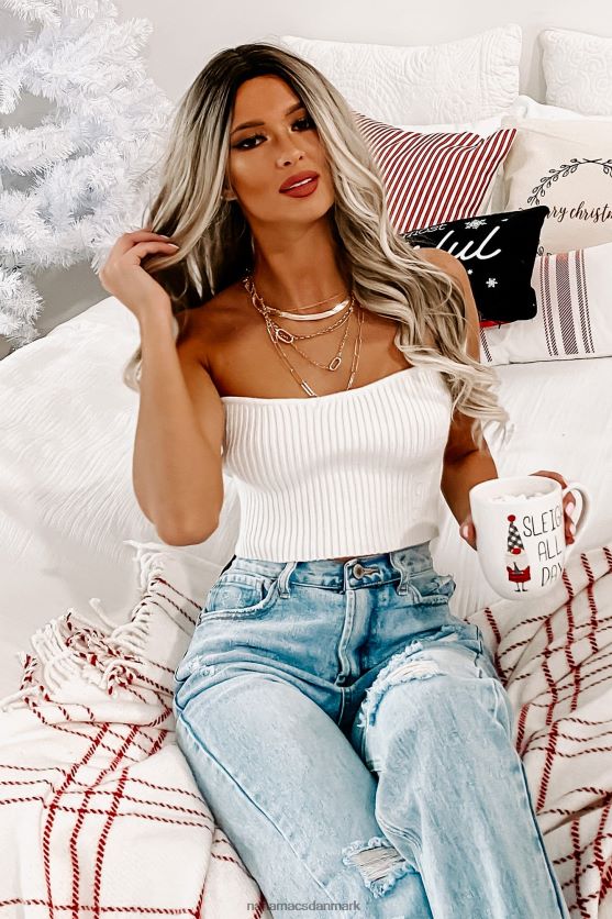 tester min tålmodighed sweater strik tube top NanaMacs XJPBDL1501 fløde