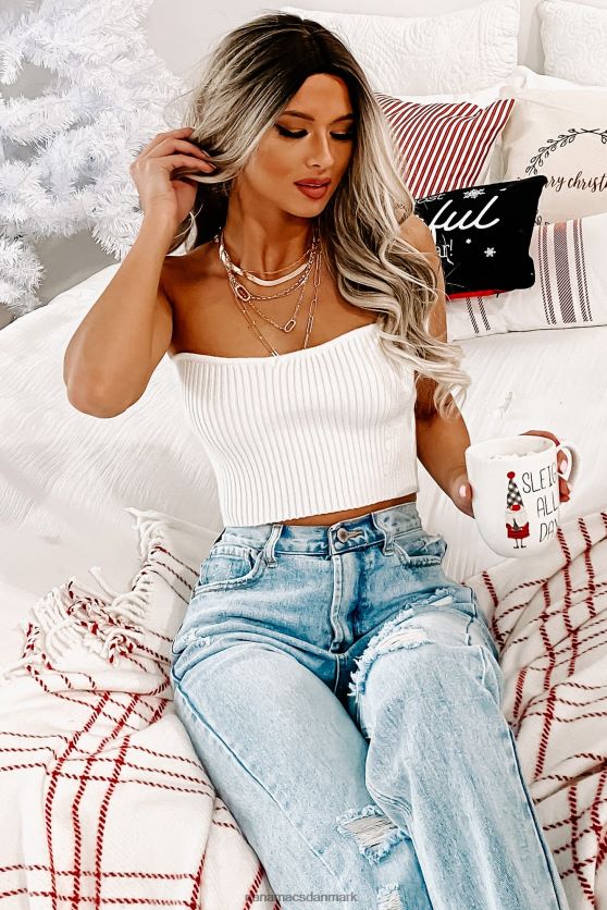 tester min tålmodighed sweater strik tube top NanaMacs XJPBDL1501 fløde