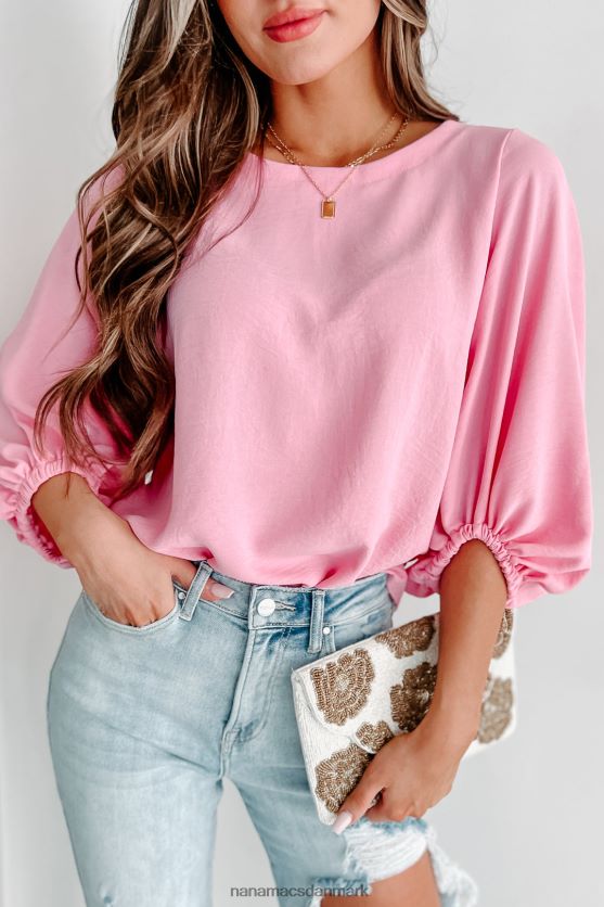 vej til storhed lanterne ærme top NanaMacs XJPBDL892 lyserød