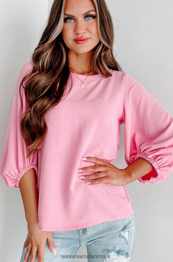 vej til storhed lanterne ærme top NanaMacs XJPBDL892 lyserød