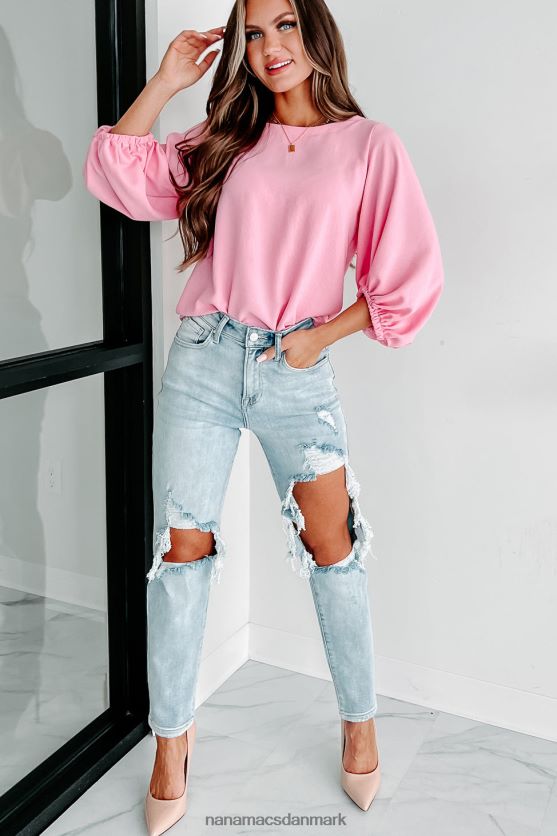 vej til storhed lanterne ærme top NanaMacs XJPBDL892 lyserød