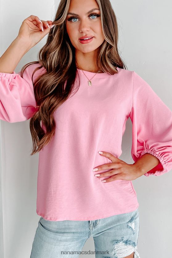 vej til storhed lanterne ærme top NanaMacs XJPBDL892 lyserød